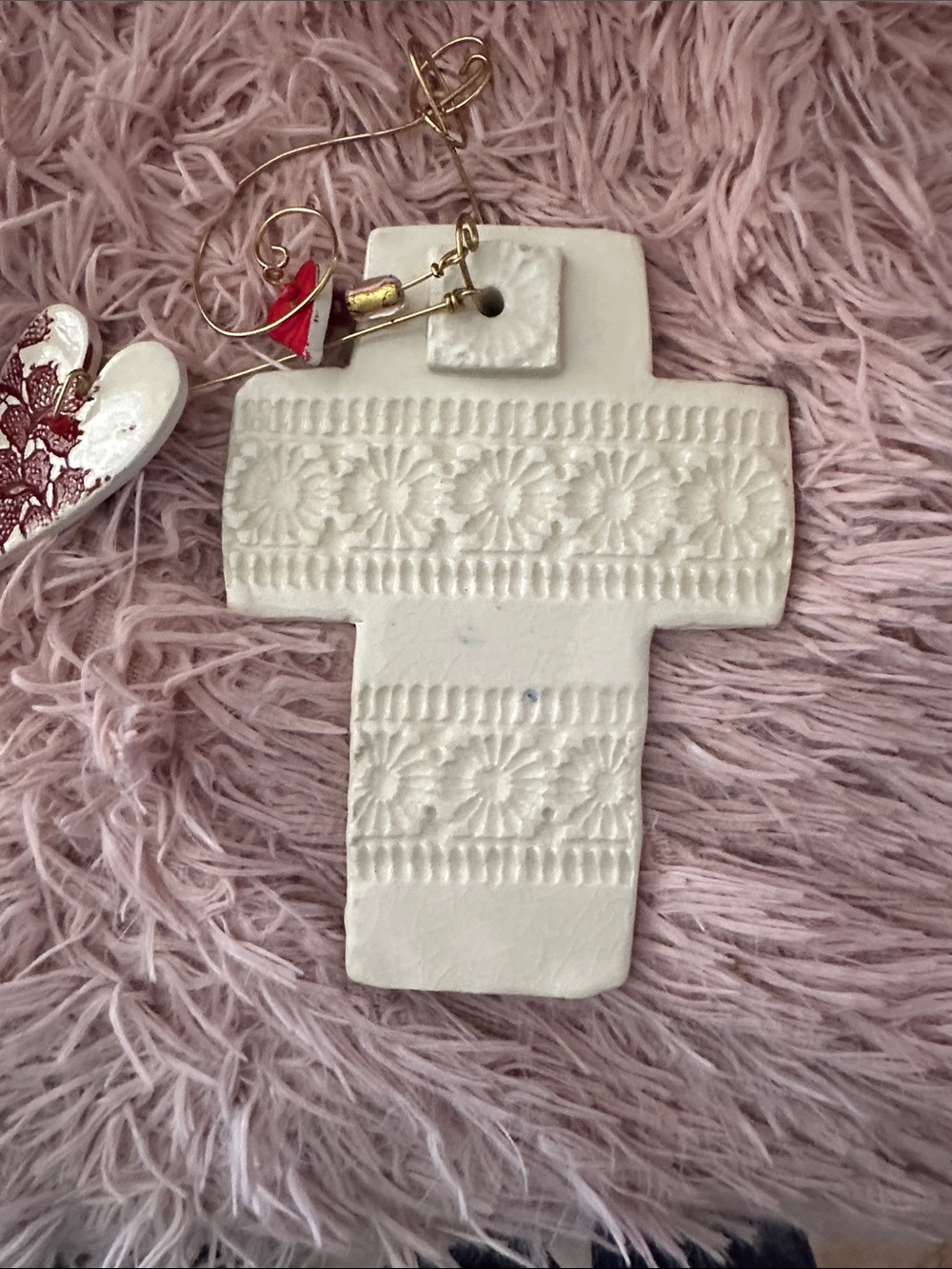 Handmade Ceramic Wall Hanging - Picture 3 of 5